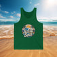 Salty Soul Beach Tank Top — Retro Palm Tree Summer Tank, Sizes XS–2XL