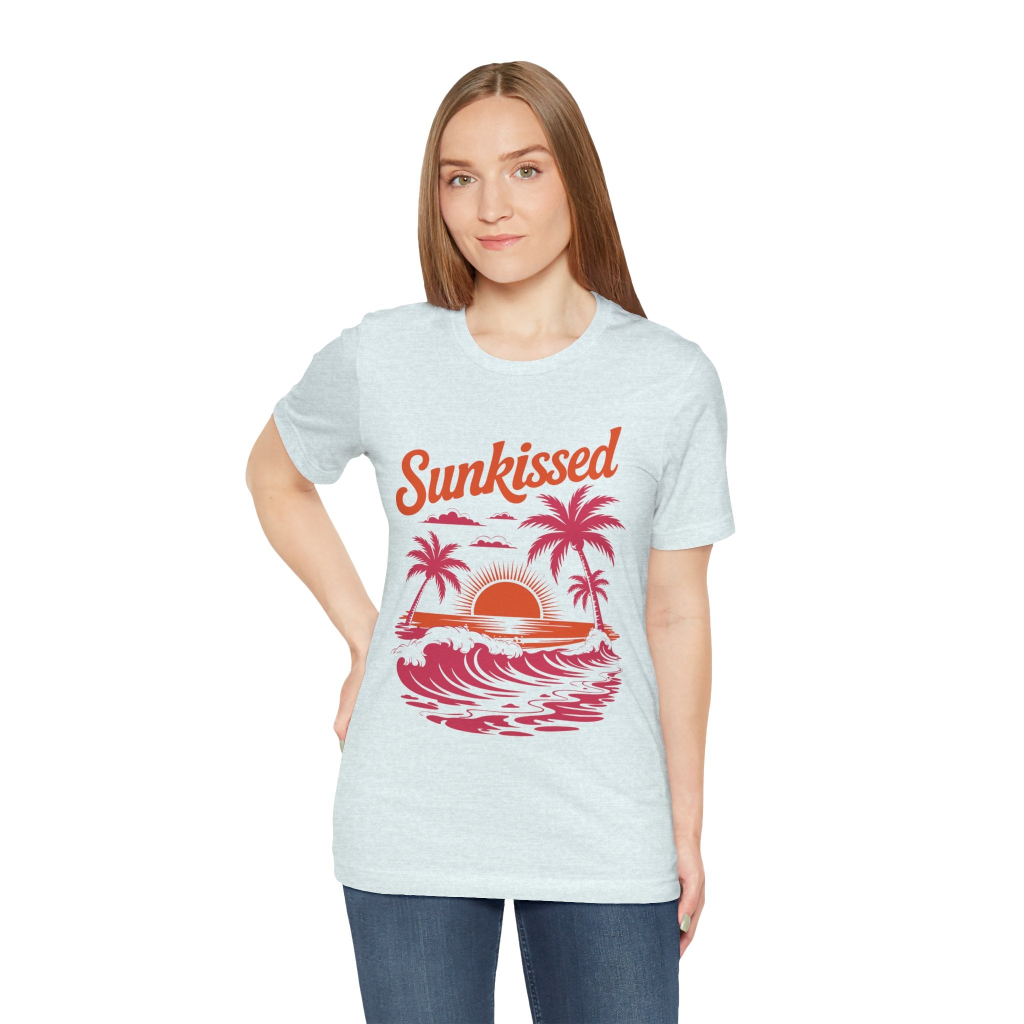 Sunkissed Sunset Tee - Tropical Palm Beach Graphic T-Shirt