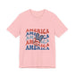 America Peace Sign T-Shirt — Retro Patriotic 4th of July Tee, Sizes XS–4XL