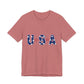 USA Stars Patriotic T-Shirt — Red, White & Blue Fourth of July Tee, Sizes XS–4XL