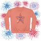 4th of July Star Sweatshirt — Americana Word Art Crewneck, Sizes S–3XL