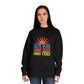 Good Vibes Sweatshirt — "Blue Skies Good Days" Retro Sun Crewneck, Sizes S–3XL