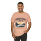 Houghton Lake Michigan Sunset Canoe T-Shirt — "Life Is Better at the Lake"