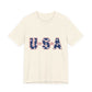 USA Stars Patriotic T-Shirt — Red, White & Blue Fourth of July Tee, Sizes XS–4XL