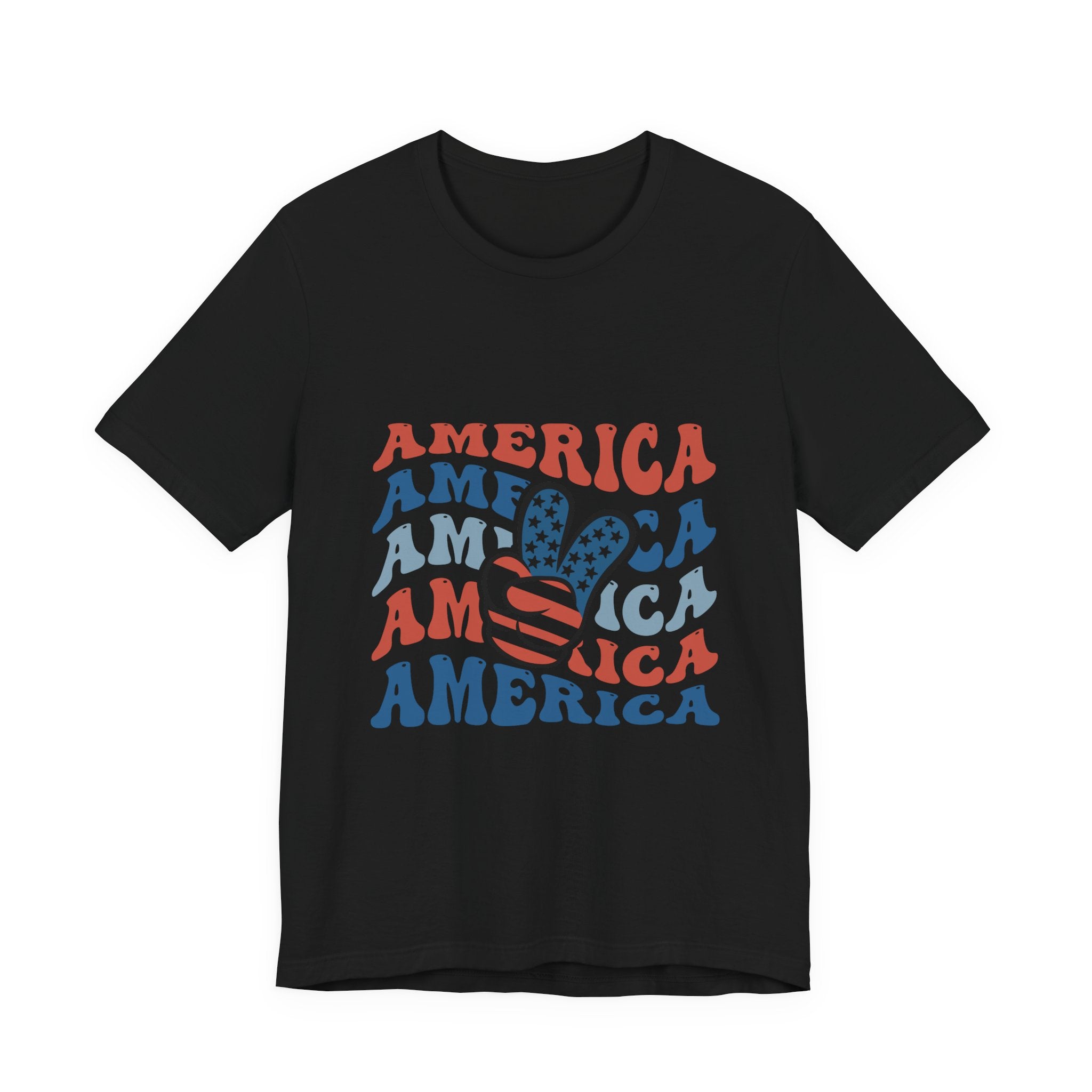 America Peace Sign T‑Shirt – Retro Patriotic 4th of July Tee