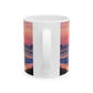 Sunset Photo Ceramic Mug — Coastal Glossy Print, 11oz & 15oz