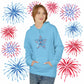 4th of July Star Hoodie — Patriotic USA Star Graphic Pullover, Sizes S–5XL