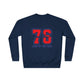 America 1776 Crewneck Sweatshirt — Land of the Free Patriotic Pullover, Sizes S–3XL