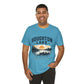 Houghton Lake Michigan Sunset Canoe T-Shirt — "Life Is Better at the Lake"
