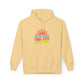 Good Vibes Hoodie — "Blue Skies Good Days" Retro Sun Pullover, Sizes S–5XL