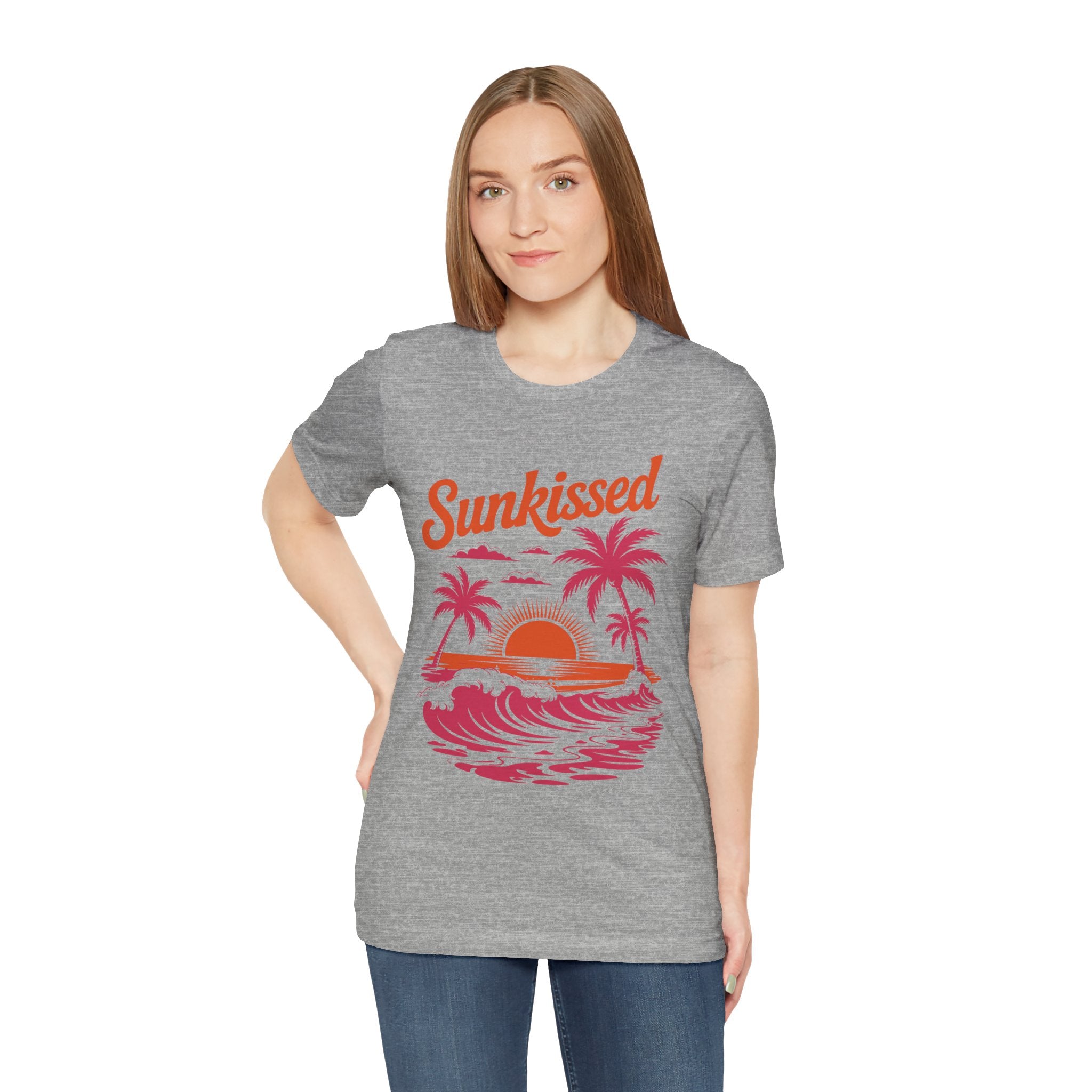 Sunkissed Sunset Tee - Tropical Palm Beach Graphic T-Shirt