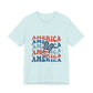 America Peace Sign T-Shirt — Retro Patriotic 4th of July Tee, Sizes XS–4XL