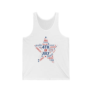 Unisex Jersey Tank Top — Bella+Canvas, Graphic Print, Sizes XS–2XL