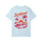 Sunkissed Sunset T-Shirt — Garment-Dyed Retro Beach Graphic Tee, Sizes S–4XL