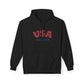 USA EST.1776 Hoodie — Retro Patriotic Fleece Pullover, Sizes S–5XL