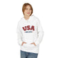 USA EST.1776 Hoodie — Retro Patriotic Fleece Pullover, Sizes S–5XL