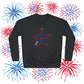 4th of July Star Sweatshirt — Americana Word Art Crewneck, Sizes S–3XL