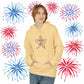 4th of July Star Hoodie — Patriotic USA Star Graphic Pullover, Sizes S–5XL
