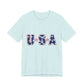 USA Stars Patriotic T-Shirt — Red, White & Blue Fourth of July Tee, Sizes XS–4XL