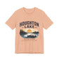 Houghton Lake Michigan Sunset Canoe T-Shirt — "Life Is Better at the Lake"