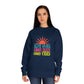 Good Vibes Sweatshirt — "Blue Skies Good Days" Retro Sun Crewneck, Sizes S–3XL