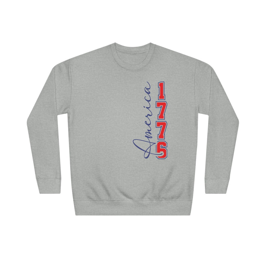 America 1776 Crewneck Sweatshirt – 76 Land of the Free Patriotic Pullover