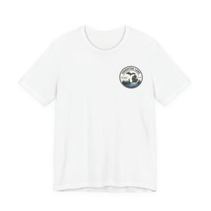Houghton Lake Michigan Lakefront T-Shirt — Vintage State Map Tee