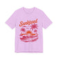Sunkissed Sunset Tee — Tropical Palm Beach Graphic T-Shirt, Sizes S–3XL