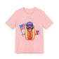 Fourth of July Funny Hot Dog Tee — Patriotic BBQ Graphic T-Shirt, Sizes XS–4XL