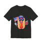 Fourth of July Funny Hot Dog Tee — Patriotic BBQ Graphic T-Shirt, Sizes XS–4XL