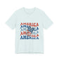 America Peace Sign T-Shirt — Retro Patriotic 4th of July Tee, Sizes XS–4XL