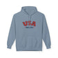 USA EST.1776 Hoodie — Retro Patriotic Fleece Pullover, Sizes S–5XL