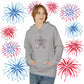 4th of July Star Hoodie — Patriotic USA Star Graphic Pullover, Sizes S–5XL