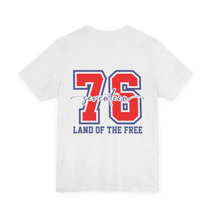 1776 America Graphic Tee — Land of the Free Patriotic T-Shirt, Sizes S–3XL