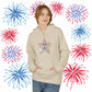 4th of July Star Hoodie — Patriotic USA Star Graphic Pullover, Sizes S–5XL