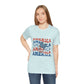 America Peace Sign T-Shirt — Retro Patriotic 4th of July Tee, Sizes XS–4XL