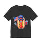 Fourth of July Funny Hot Dog Tee — Patriotic BBQ Graphic T-Shirt, Sizes XS–4XL