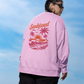 Sunkissed Beach Crewneck Sweatshirt — Retro Surf Graphic Pullover, Sizes S–5XL