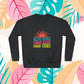 Good Vibes Sweatshirt — "Blue Skies Good Days" Retro Sun Crewneck, Sizes S–3XL