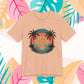 Believe in New Beginnings Sunset Palm T-Shirt