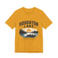 Houghton Lake Michigan Sunset Canoe T-Shirt — "Life Is Better at the Lake"