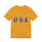USA Stars Patriotic T-Shirt — Red, White & Blue Fourth of July Tee, Sizes XS–4XL