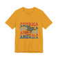 America Peace Sign T-Shirt — Retro Patriotic 4th of July Tee, Sizes XS–4XL