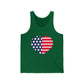 Patriotic USA Tank Top — Bella+Canvas Unisex Jersey Tank, Sizes XS–2XL