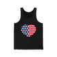 Patriotic USA Tank Top — Bella+Canvas Unisex Jersey Tank, Sizes XS–2XL