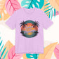 Believe in New Beginnings Sunset Palm T-Shirt