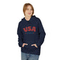 USA EST.1776 Hoodie — Retro Patriotic Fleece Pullover, Sizes S–5XL