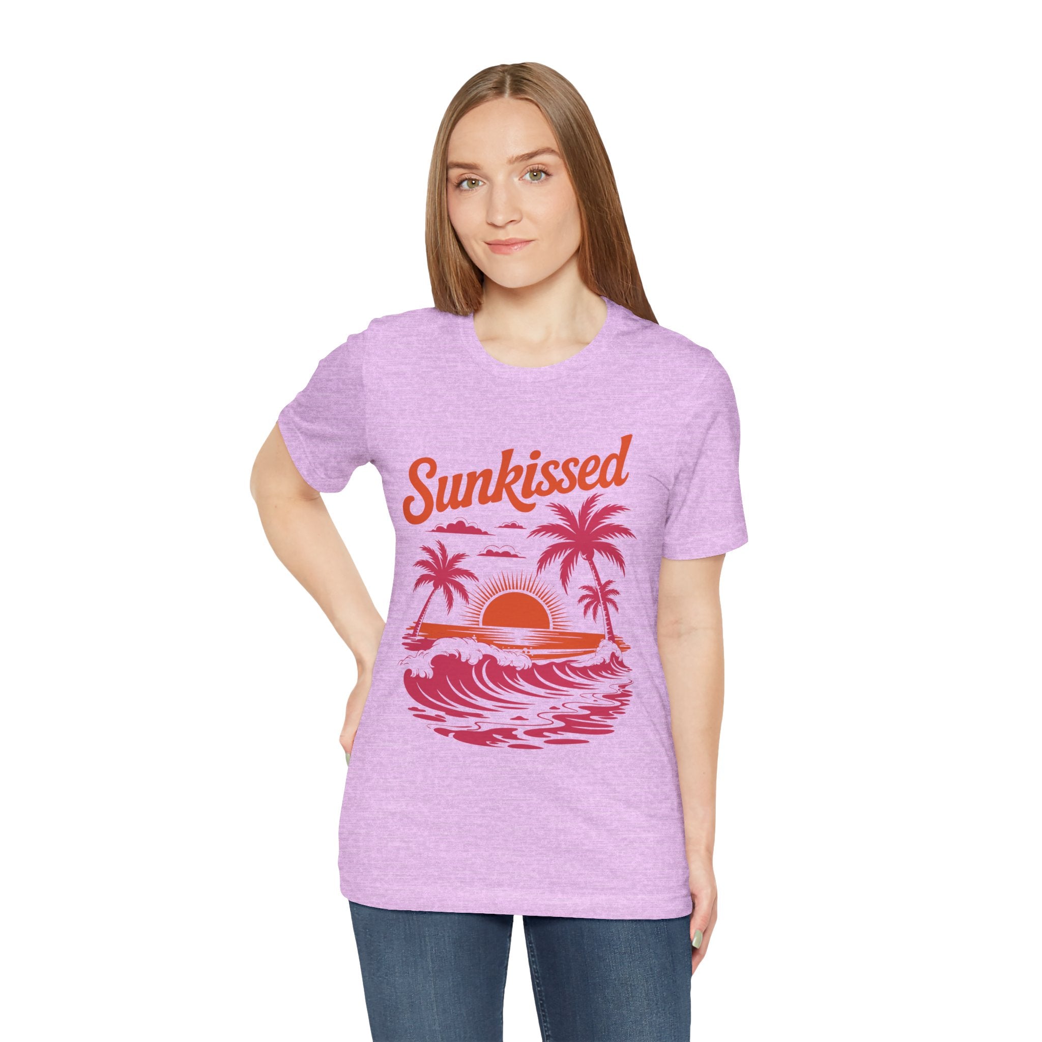 Sunkissed Sunset Tee - Tropical Palm Beach Graphic T-Shirt