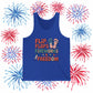 Flip Flops Fireworks Freedom Tank Top — 4th of July Summer Graphic Tank, Sizes XS–2XL