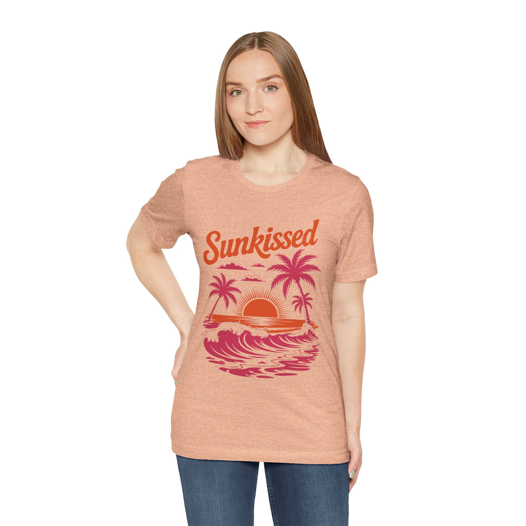 Sunkissed Sunset Tee - Tropical Palm Beach Graphic T-Shirt
